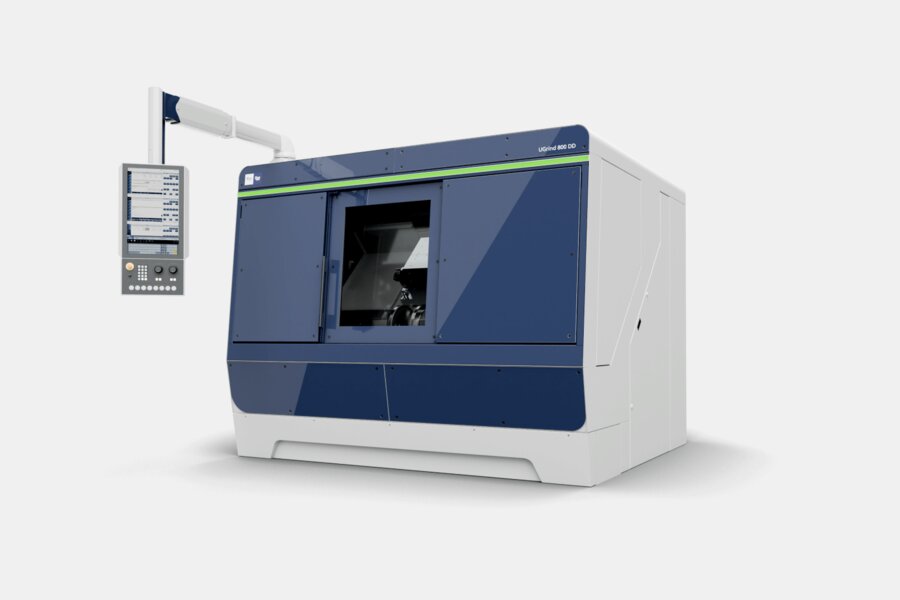 Die UGrind DD von DVS Universal Grinding. Speziell ausgelegt für die doppelseitige Bearbeitung von beschichteten Bremsscheiben.