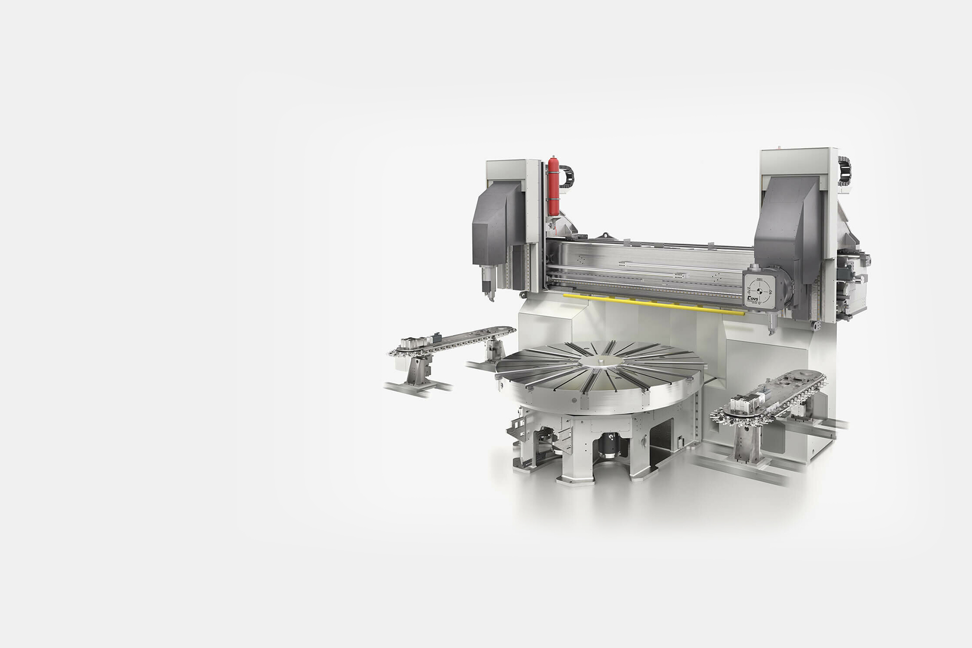 PITTLER PV HDC Maschine mit geöffnetem Bearbeitungsraum.