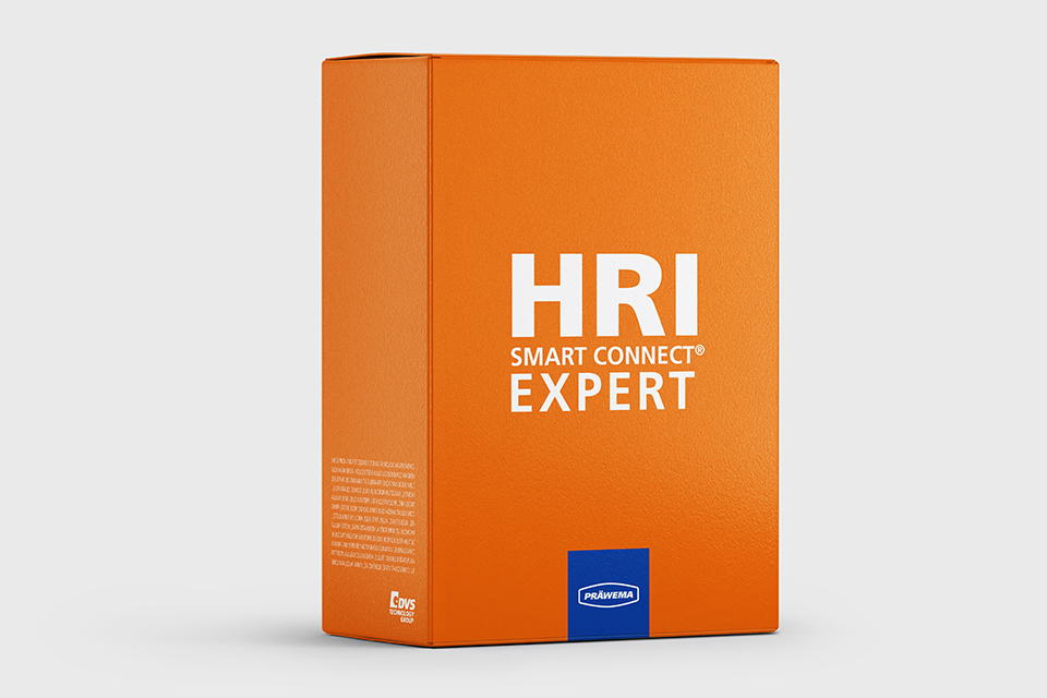 Orangefarbene PRÄWEMA HRI Expert Box in Produktansicht.